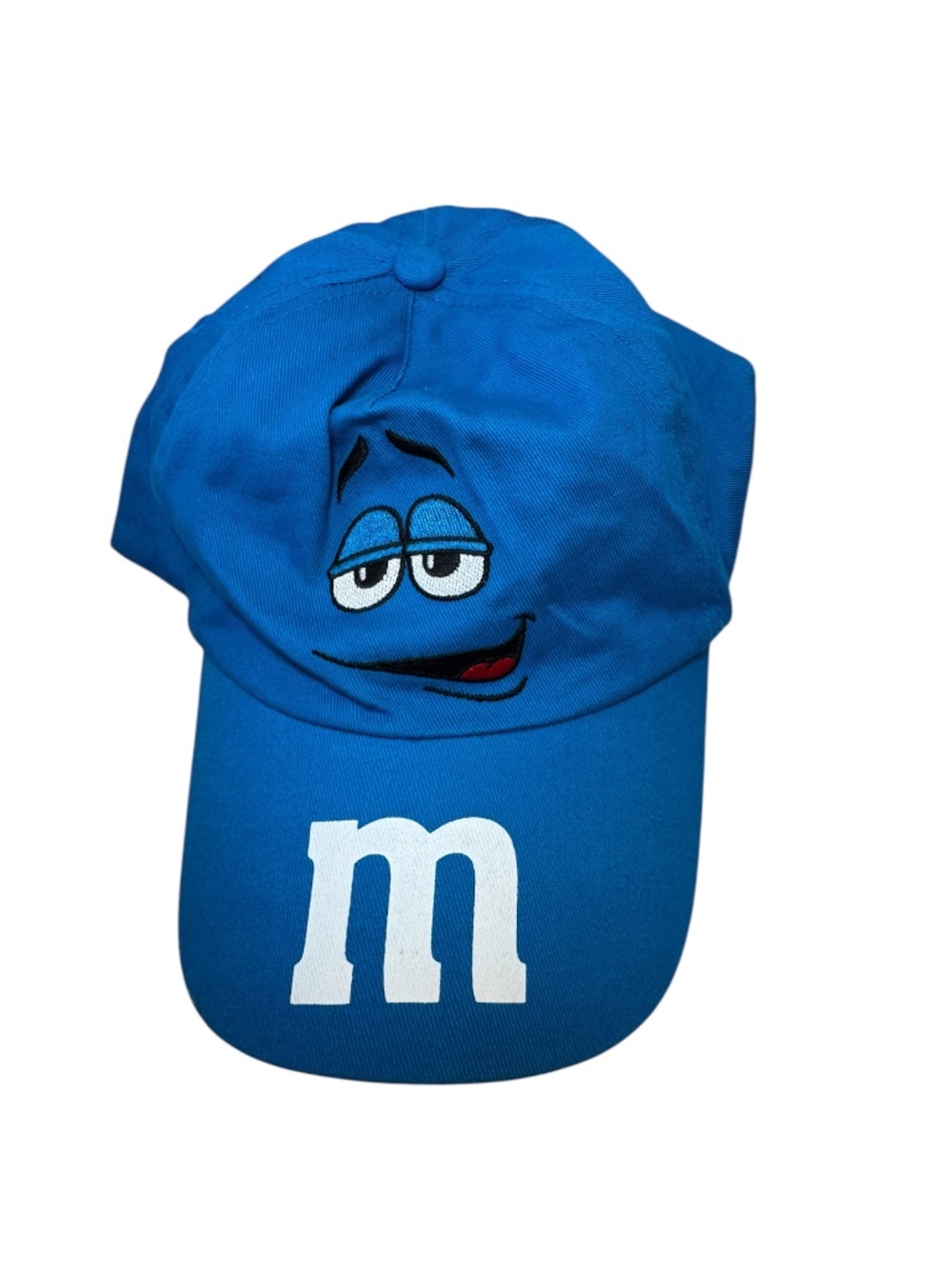 Blue M&M Candy Hat baseball cap discontinued 2011‎ Velcro closure